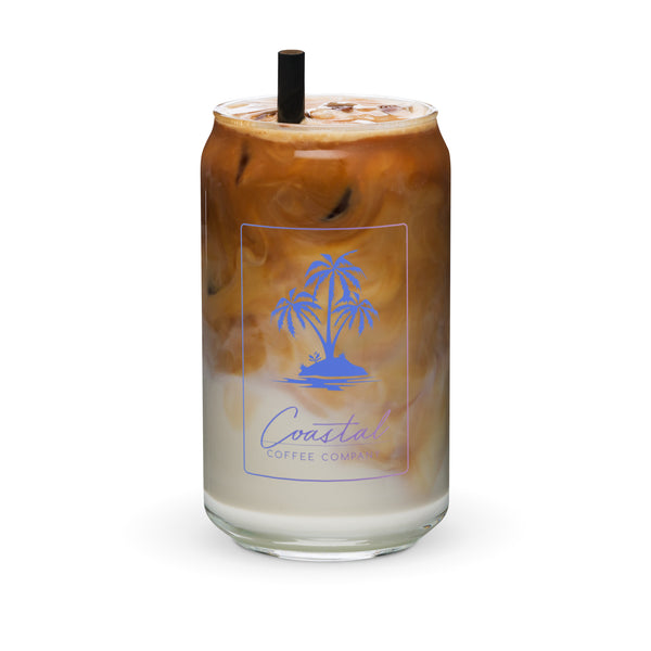 Can-shaped Branded Glass - Coastal Coffee Company LLC