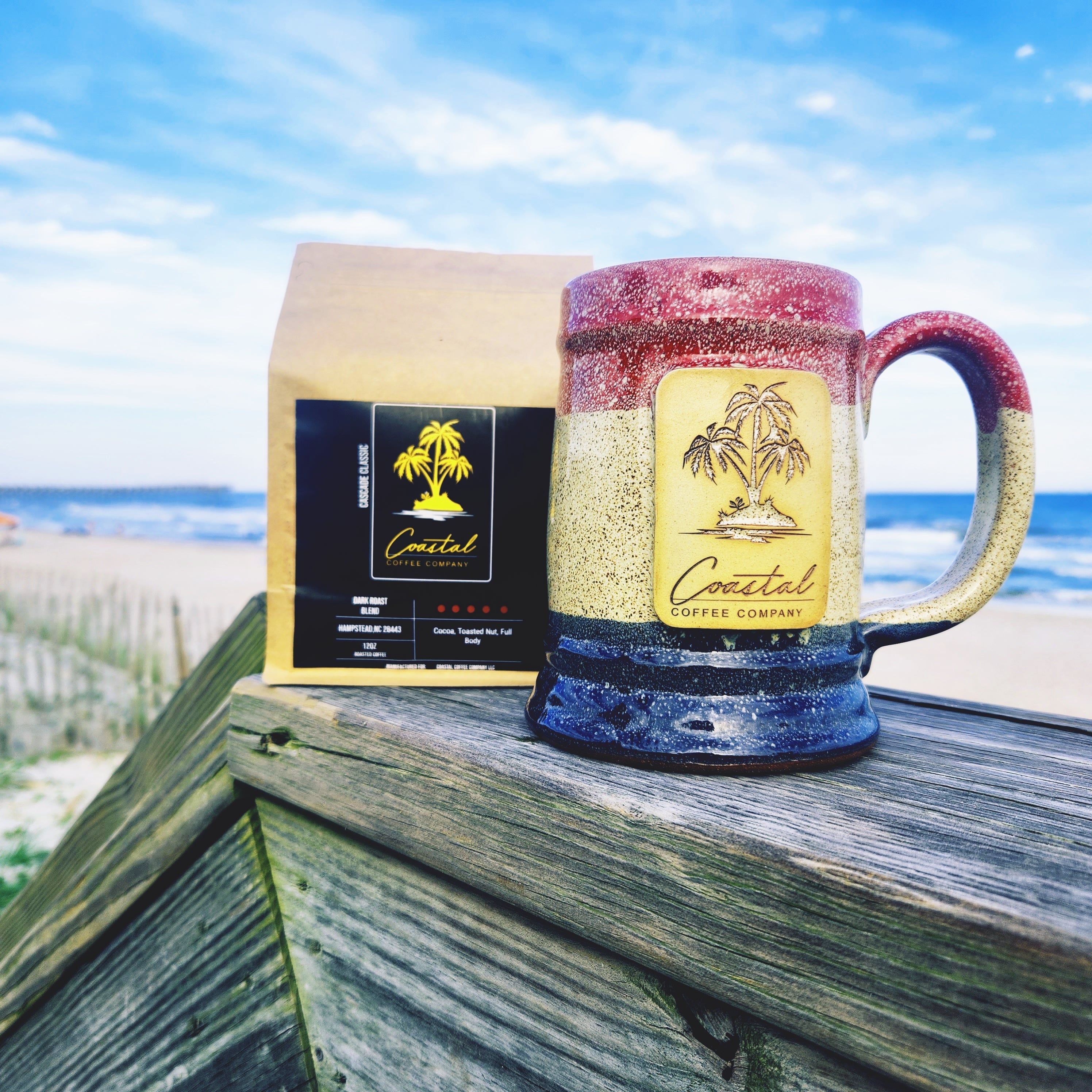 20oz Handmade Stein Mug - Coastal Coffee Company LLC