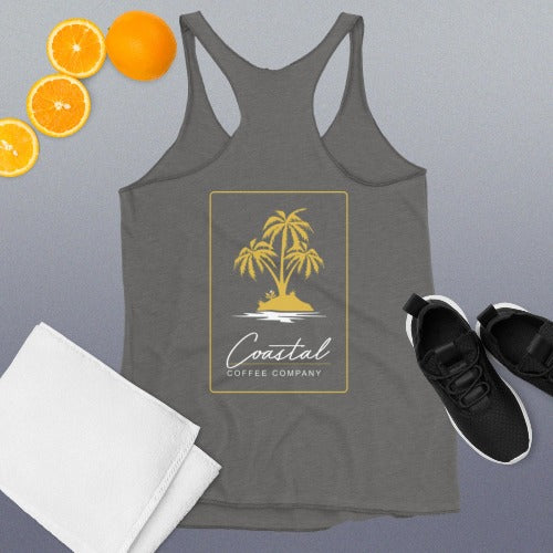 Women's Racerback Branded Tank - Coastal Coffee Company LLC