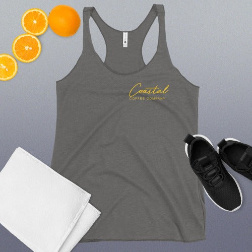 Women's Racerback Branded Tank - Coastal Coffee Company LLC