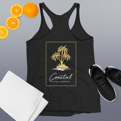 Women's Racerback Branded Tank - Coastal Coffee Company LLC