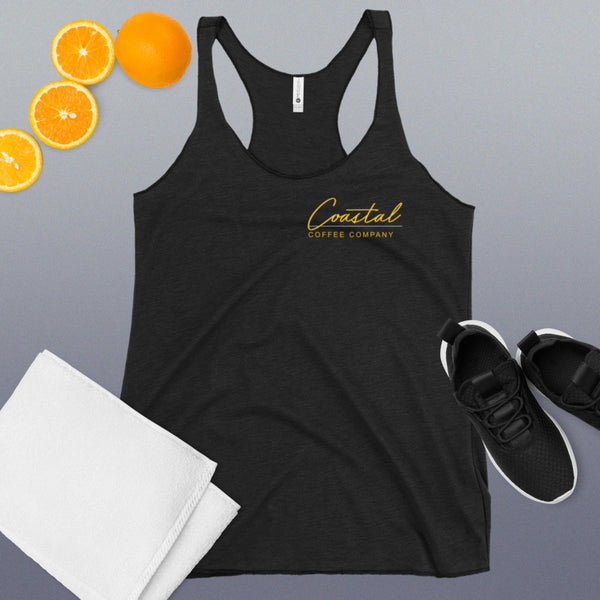 Women's Racerback Branded Tank - Coastal Coffee Company LLC